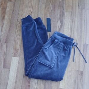 NWT House of Harlow 1969 Gray Velour Jogger Pants with Pockets■ Size S